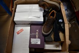 A quantity of assorted as new footwear to include Pavers, Relife, Flyflot, Jack Wolfskin,