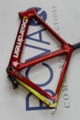 A Boardman carbon fibre competition Matt Hickman Olympic bike frame and accessories.