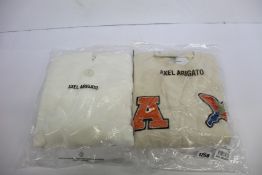 An as new Axel Arigato Varsity Bee Bird sweatshirt (M) and a Sport hoodie (XL).