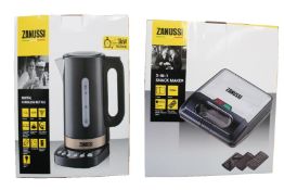 Two new Zanussi black/copper fast boil digital kettles (ZEK - 1290D) and two new Zanussi 3 in 1