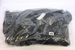 A women's as new French Connection Toscana black sheepskin/leather coat (M - RRP £900).