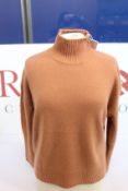 An as new Zimmermann cashmere turtleneck sweater in camel (UK 10 - RRP £275).