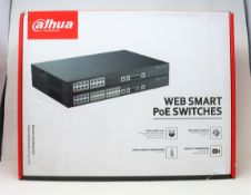 A boxed as new Dahua Technology 16-Port PoE Switch (PFS4218-16ET-240 V2.0) (UK power cable included)