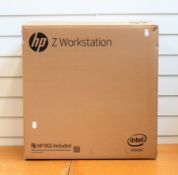 A boxed as new HP Z4 G4 workstation PC with Intel Xeon W-2123 CPU, 16GB RAM, 256GB SSD and