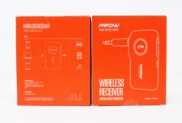 A quantity of boxed as new MPOW BH298A Wireless Audio Receivers (Boxes sealed) (Approx. 9KG).