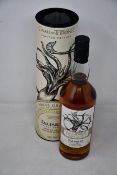 Three Talisker Single Malt Scotch whisky, Game of Thrones, limited edition (700ml) (Over 18s only).