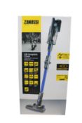 A new Zanussi blue Z8 Complete Clean cordless rechargeable 400W, 0.05L foldable vacuum cleaner (