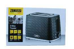 Six new Zanussi Black 2 slice Toasters (ZST - 6550).