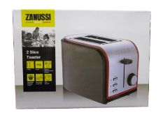 Six new Zanussi Red 2 slice Toasters (ZST - 6579).
