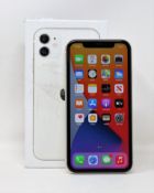 A pre-owned Apple iPhone 11 (US/Canada/A2111) 128GB in White (iCloud account lock clear (IMEI: