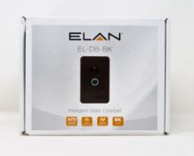 A boxed as new ELAN Video Doorbell - Black (P/N: EL-DB-BK) (Box sealed).