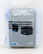 A boxed as new GoPro HERO9 Black Dual Battery Charger and Battery 9 (Box sealed).