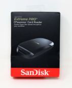 A boxed as new SanDisk Extreme PRO CFexpress Reader (P/N: SDDR-F451-GNGNN) (Box sealed).