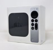 A boxed as new Apple TV 4K 32GB Media Streamer with Siri Remote (M/N: MXGY2B/A) (Box sealed, some