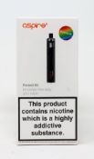 Six boxed as new Aspire PockeX Vape Kits in Rainbow (Packaging sealed) (Over 18's Only).