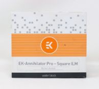 A boxed as new EKWB EK-Annihilator Pro Square ILM Waterblock CPU (Box sealed).