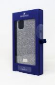 A boxed as new Swarovski High Phone Case for iPhone 11 Pro in Silver (P/N: 5592030) (Box sealed).