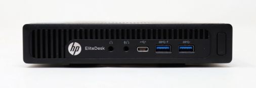 FAULTY - SOLD FOR PARTS - An HP EliteDesk 800 G2 Mini computer (fails to boot) (SSD removed) (no