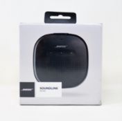 A boxed as new Bose SoundLink Micro Bluetooth Speaker in Black (Box sealed).