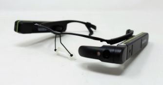 A pre-owned pair of Vuzix M300 professional AR Smart Glasses in storage case.