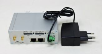 A pre-owned Conel Advantech LR77 v2 Libratum 4G Industrial Cellular Router (P/N: BB-LR2L710021) (