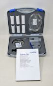 A boxed as new Vyaire SpiroUSB Spirometer in foam lined carry case (P/N: 36-ML2525-STK) (Box opened,