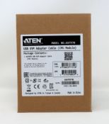 Ten boxed as new Aten USB VGA KVM Adapter Cables (M/N: KA7970).