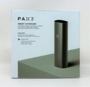 A boxed as new PAX 3 Vaporizer in Sage (Over 18s only).