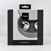 A boxed as new pair of Bose Sleepbuds II noise masking earbuds (Box sealed).