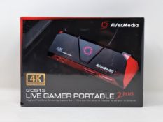 A boxed as new AVerMedia Live Gamer Portable 2 Plus Game Capture Box (Box sealed).