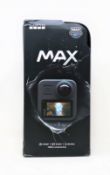 A boxed as new GoPro MAX 6K Waterproof 360-Degree Action Camera (P/N: CHDHZ-202-RX) (Packaging