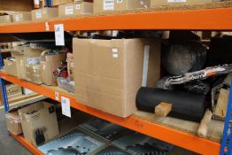 A large quantity of miscellaneous hand tools and accessories, hardware, spray paint/silicones and