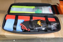 Ten LeasePlan complete car safety packs to include first aid kits, emergency hammers and ice