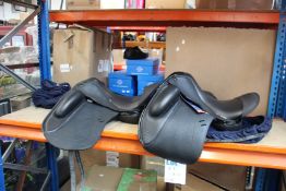Two pre-owned Frank Baines Baroque saddles.