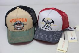 Six as new Stetson Forest Patrol baseball caps (RRP £39 each) and four Stetson Fire Department