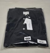 Three as new Sirplus navy organic cotton long sleeve polo shirts (All M - RRP £95 each).