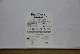 A box of Drugcheck saliva scan oral fluid drug test (25 sets in the box) (Over 18s only).