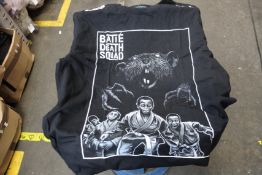 A quantity of as new Scramble Batie Death Squad T-shirts (Approximately 25 all M, L - RRP £25