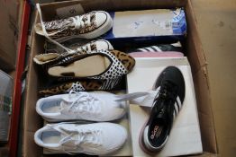 A quantity of assorted as new footwear to include Geox, Vivo Barefoot, Cat, Adidas, Nike, Converse