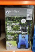 A boxed as new Nilfisk D 140.4-9 DP X-TRA Dynamic Home and Drain pressure washer.