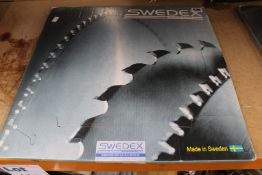 An as new Swedex N2EAM10 450mm 144 teeth circular saw blade (Triple chip negative for aluminium