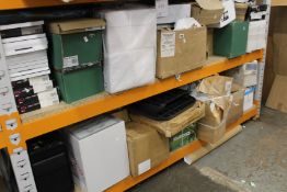 Assorted stationery/office supplies and related.