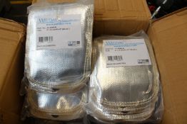 A box of Weldas PFR Rayon welding reflective hand shields (Approximately 100 items).