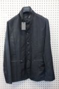 A men's as new John Varvatos jacket in black (Size 50 - RRP £1048).