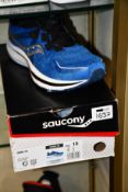 A pair of as new Saucony Omni 20 running trainers (UK 9).