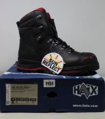 A pair of as new Haix Trekker Pro 2.0 work boots (UK 10).