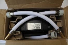 An as new Turboboost 1.5 MK2 twin shower pump (TS-50-2+).