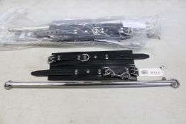 Four as new Rouge bondage adjustable leg spreader bars with cuffs (Over 18s only).