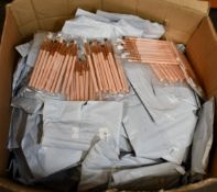A large quantity of unbranded sets of twelve makeup cosmetic brushes.