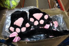 A quantity of as new Spooktacular Creations five piece Kitten Kitty Cat costumes for adults and
